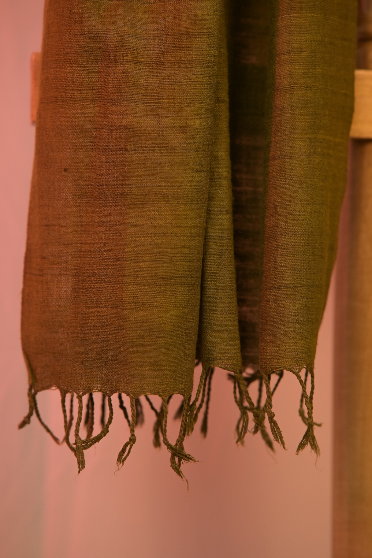 Durba (Olive Green Eri Silk Stole)