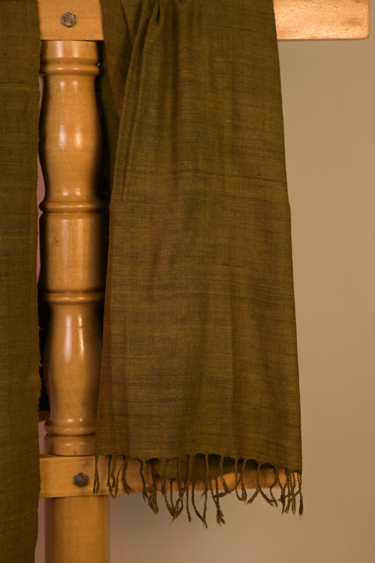 Durba (Olive Green Eri Silk Stole)