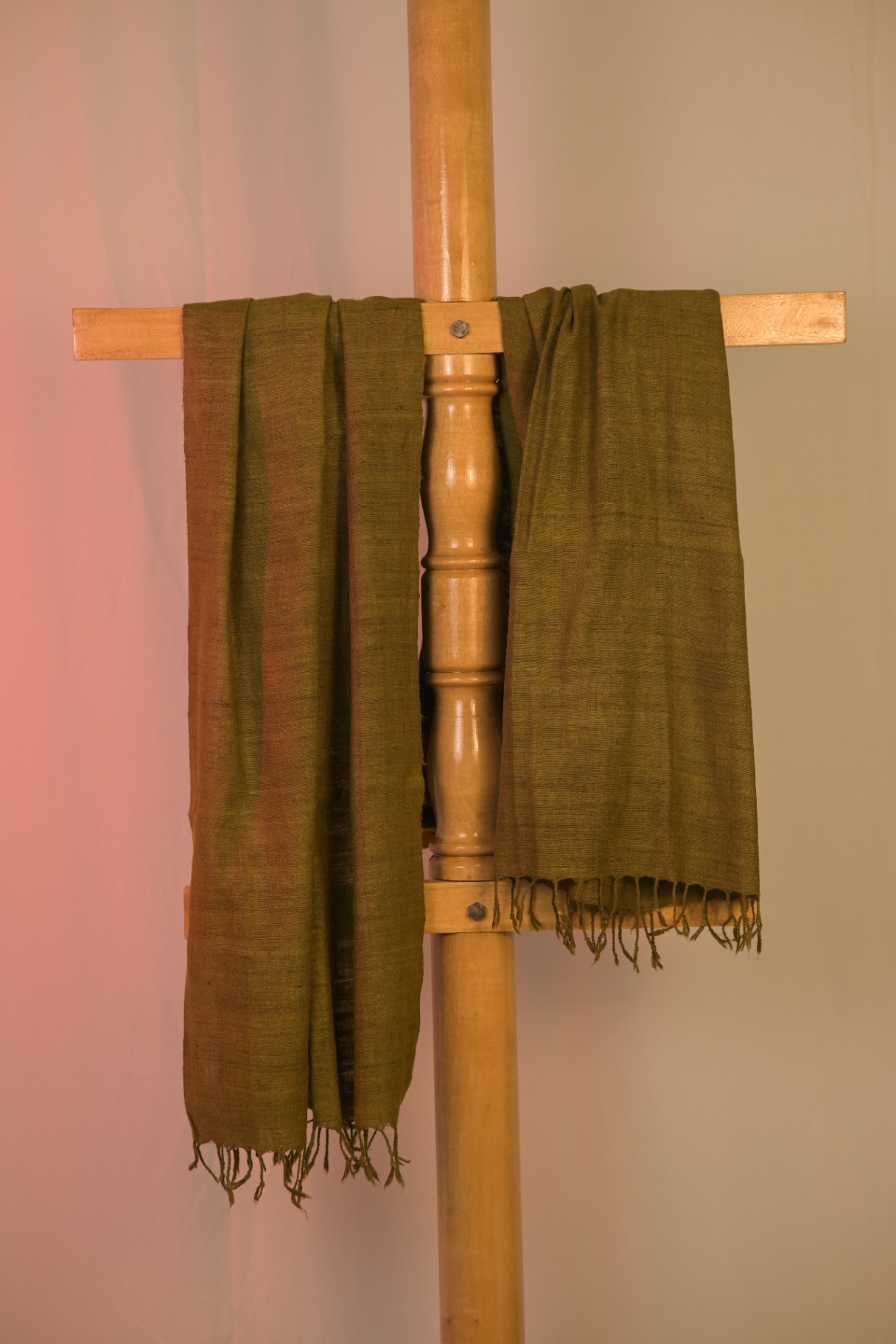 Durba (Olive Green Eri Silk Stole)