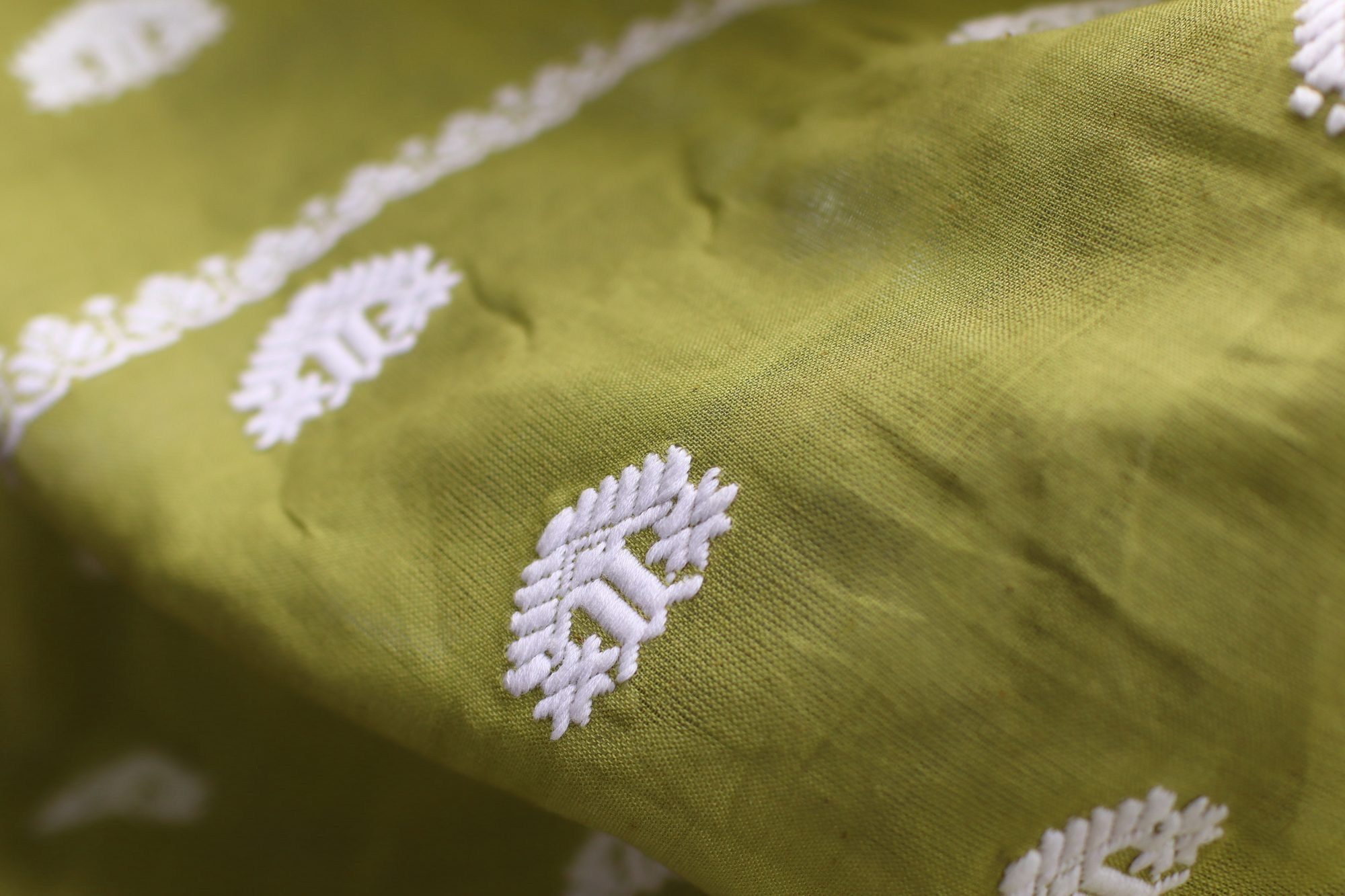 Light Green Handwoven Saree with Small Buta